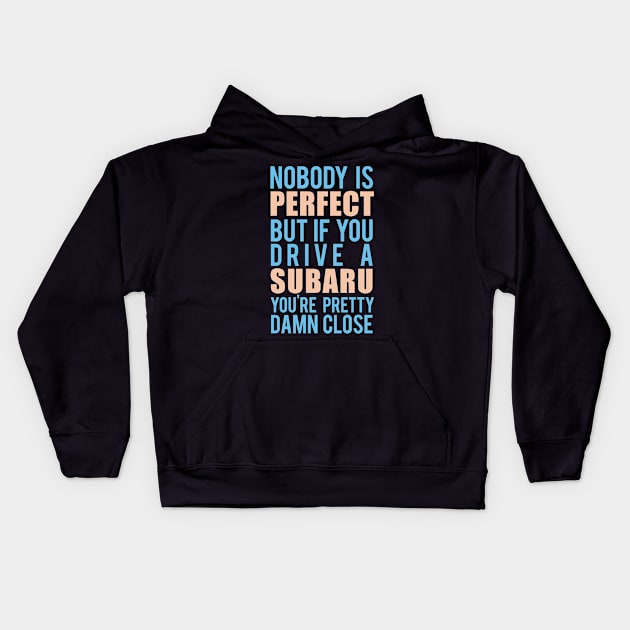 Subaru Owners Kids Hoodie by VrumVrum